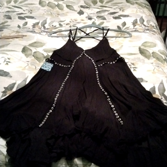 Free People Dresses & Skirts - Intimately Free People beautiful sexy black grommet dress